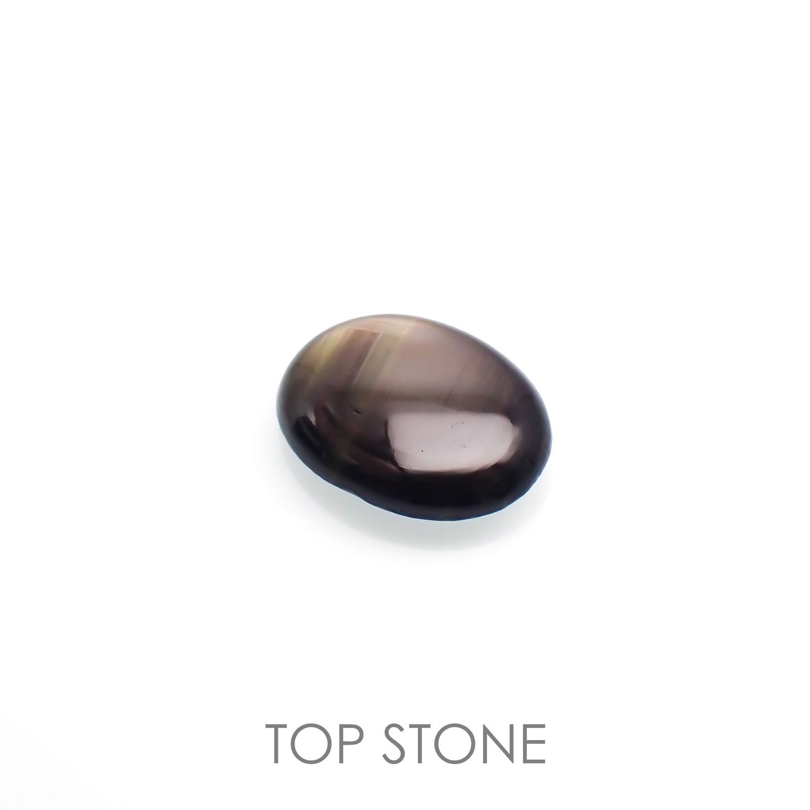 ブラックスターサファイア(宝石名ブラック・スターサファイア) タイ産 3.93ct 識別済[210812912]11.9×8.9mm前後