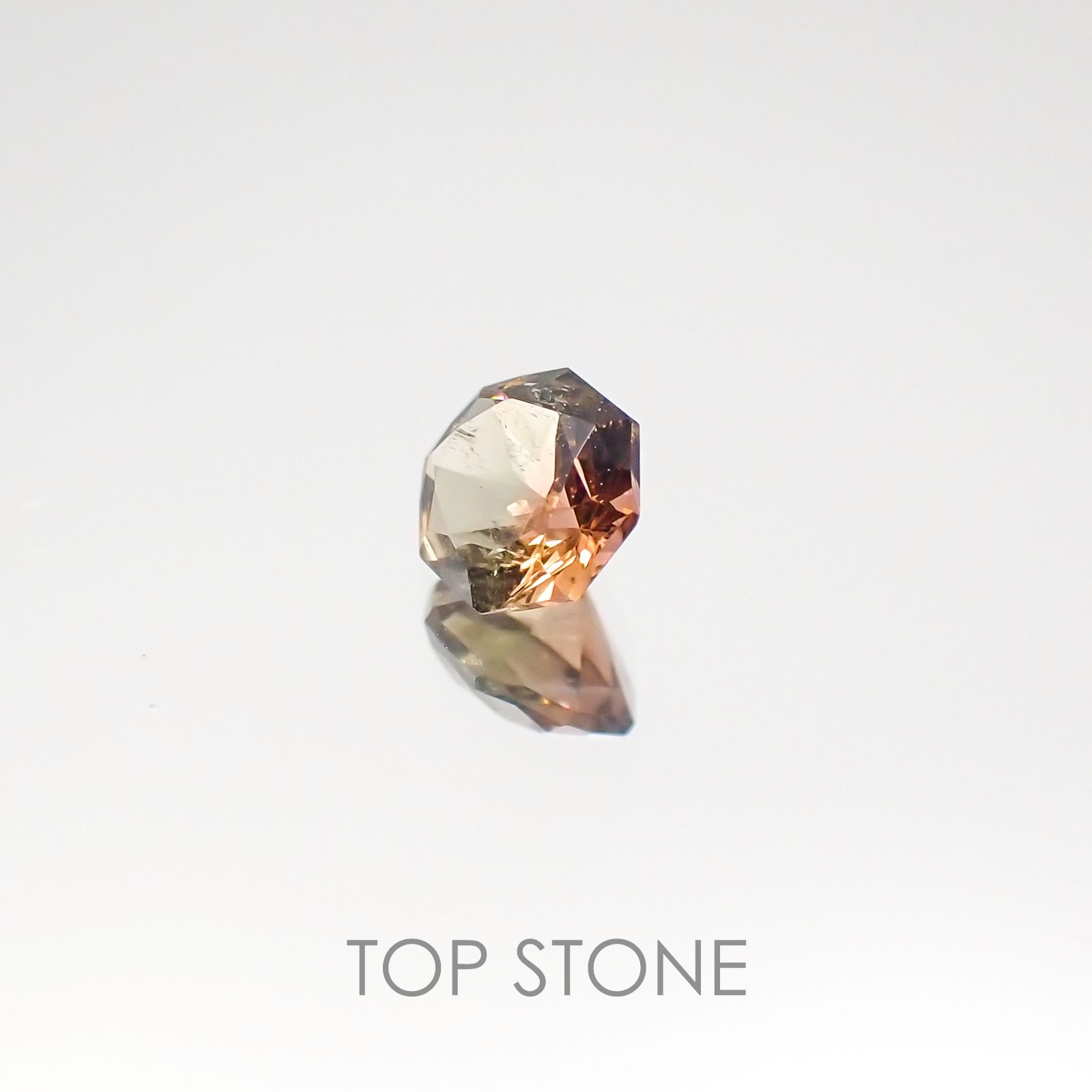 ◇オクタゴンカット◇バイカラートルマリンSA ブラジル・アフリカ産 ルース 0.28ct[20117150]4.4×4.4mm前後