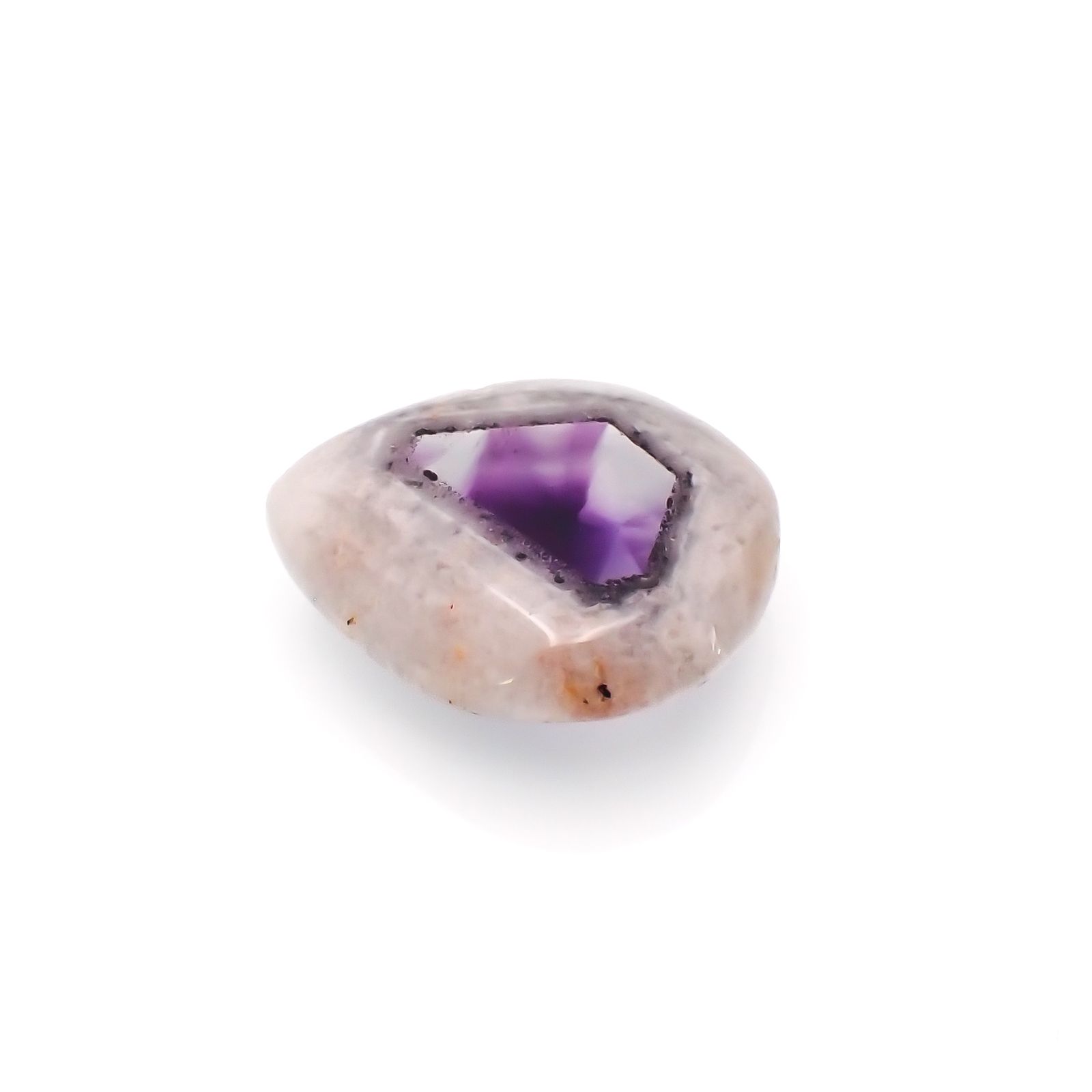 ◇フリーフォーム◇トラピッチェアメジスト 母岩付き ブラジル産 17.43ct[230722780]21.4x18.2mm前後