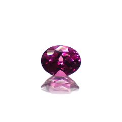 グレープガーネット(宝石名ガーネット)ブラジル産 0.41ct 識別済[240928709]4.9x3.8mm前後