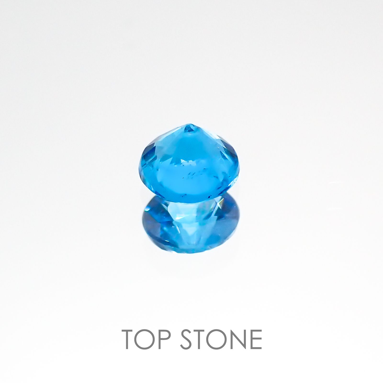 ネオンブルーアパタイト ブラジル産 ルース 0.14ct[20117500]3.1×3.1mm前後