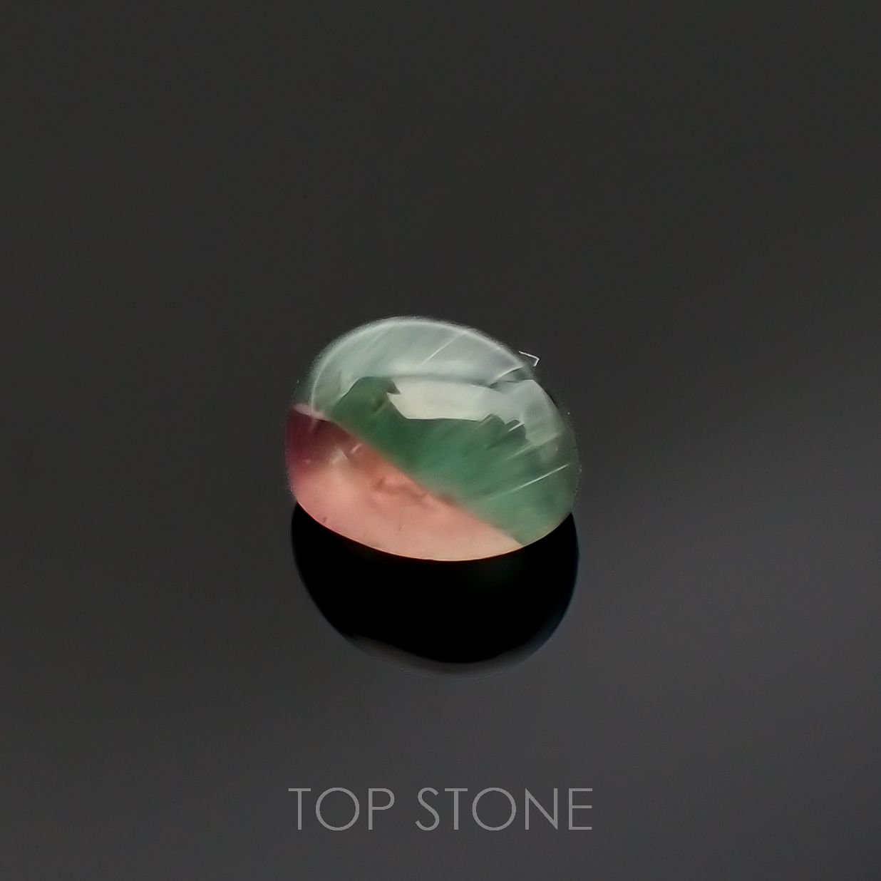 バイカラートルマリンキャッツアイ ブラジル産 0.51ct[221018604]4.8x4.1mm前後