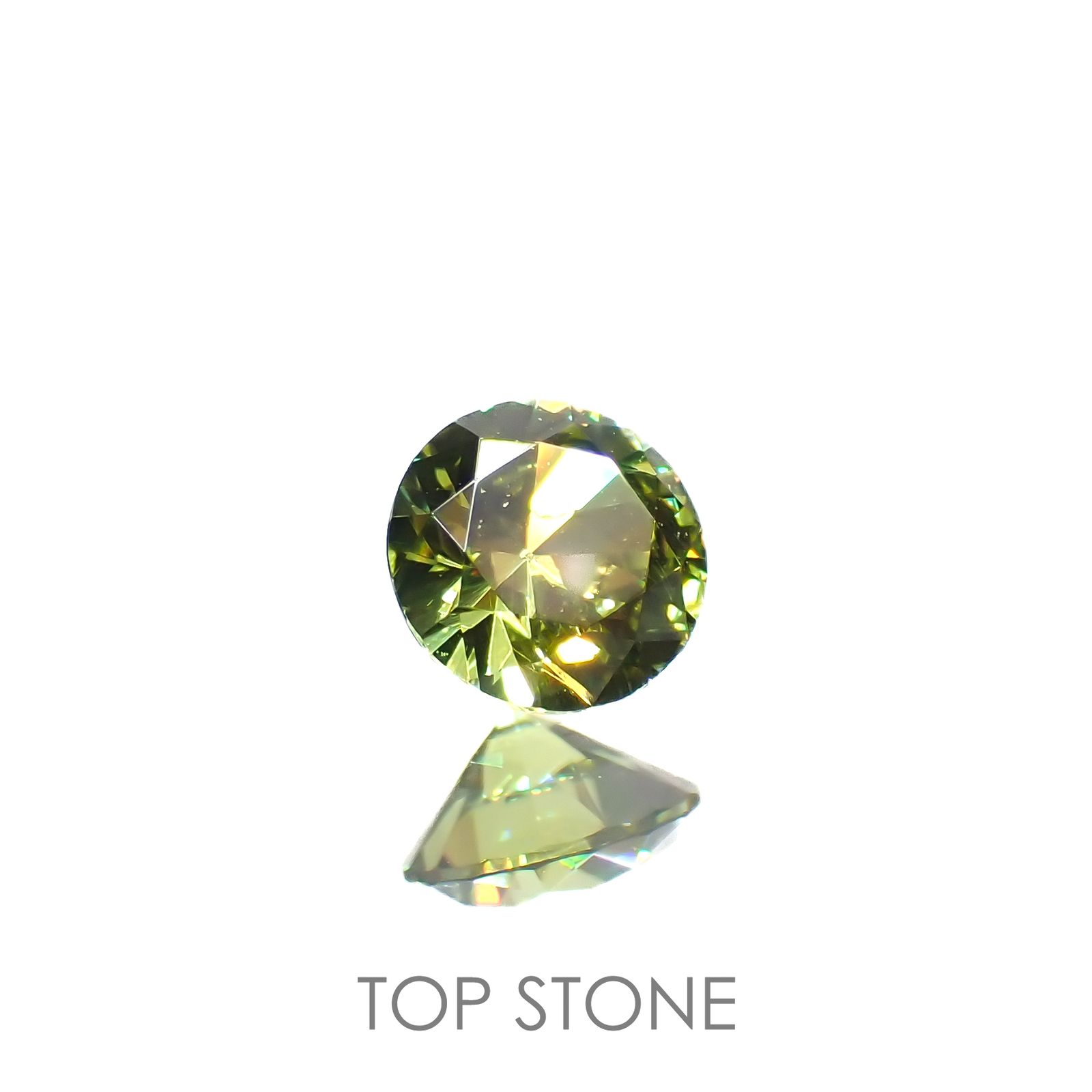 デマントイドガーネット(宝石名デマントイド・ガーネット)ロシア産 0.19ct 識別済[220616523]3.6x3.6mm前後
