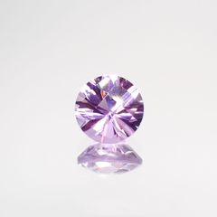 ◇チェッカーコンケーブカット◇アメジスト(宝石名アメシスト) ブラジル産 1.22ct 識別済[210913033]7.1×7.1mm前後