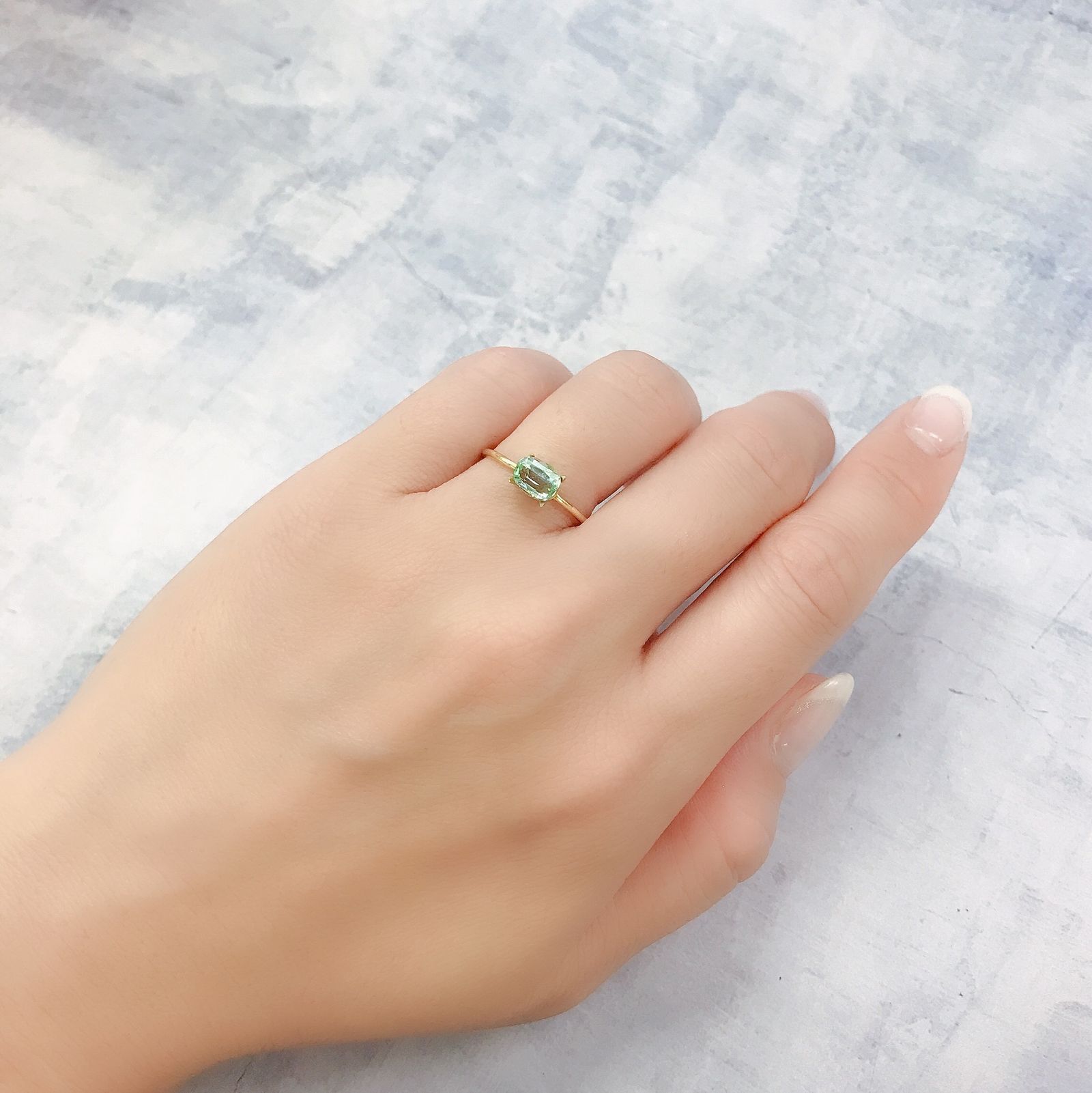 ブルーグリーントルマリン アフガニスタン産 0.77ct[220716997]6.2x4.8mm前後