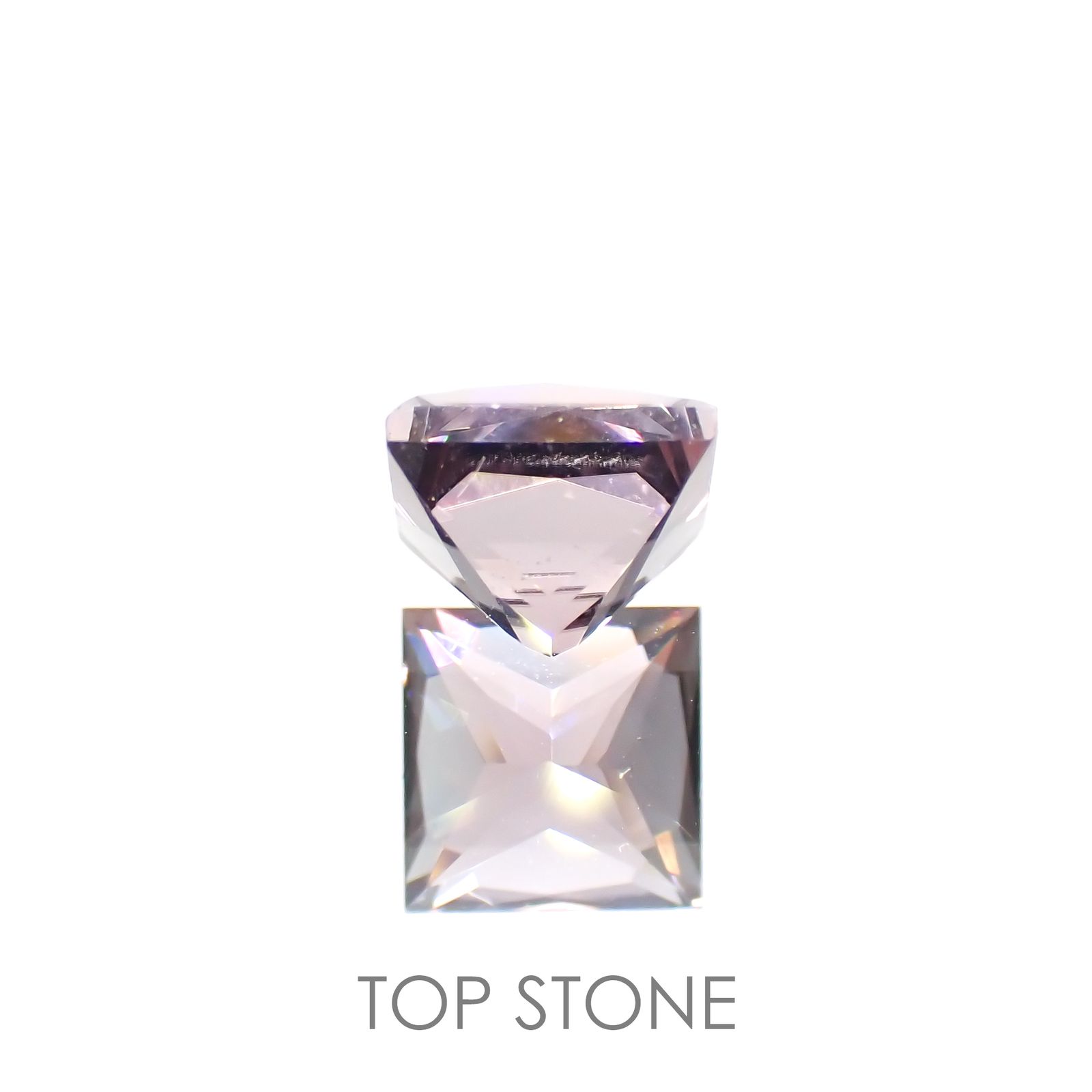 ◇プリンセスカット◇バイオレットトルマリン(宝石名バイオレット・トルマリン) ブラジル産 1.482ct ソ付(彩珠)[20095684]6.2×6.2mm前後