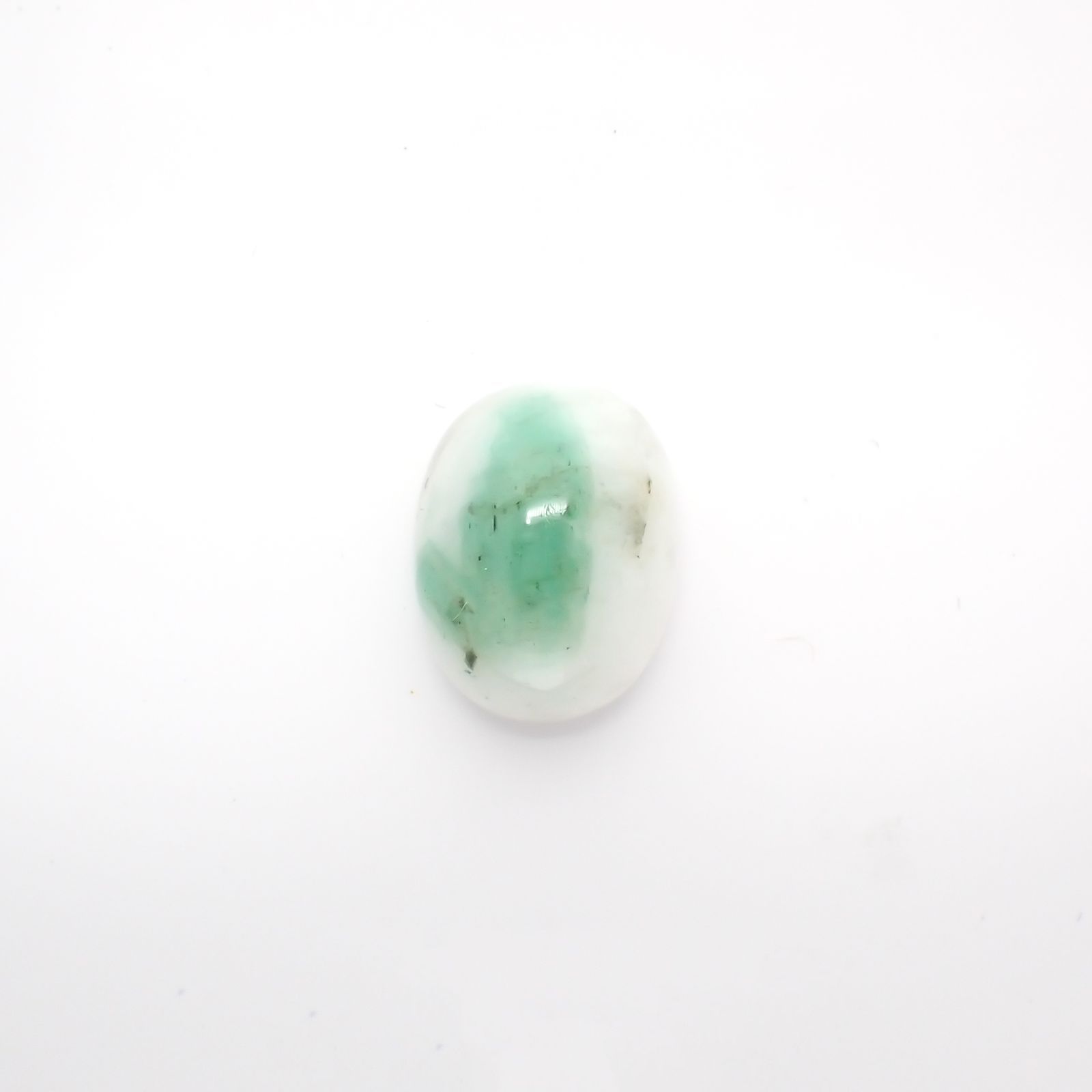 マトリックスエメラルド(エメラルドインクォーツ/フェルドスパー) ブラジル産 5.17ct[210812255]12.7×9.8mm前後