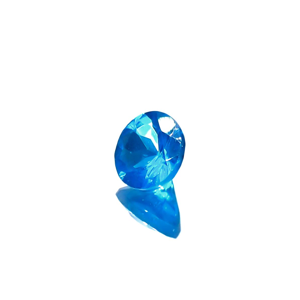 ネオンブルーアパタイト マダガスカル産 0.51ct[231224993]4.9x4.8mm前後