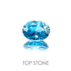ブルージルコン カンボジア産 ルース 2.16ct[20127926]8×6mm前後