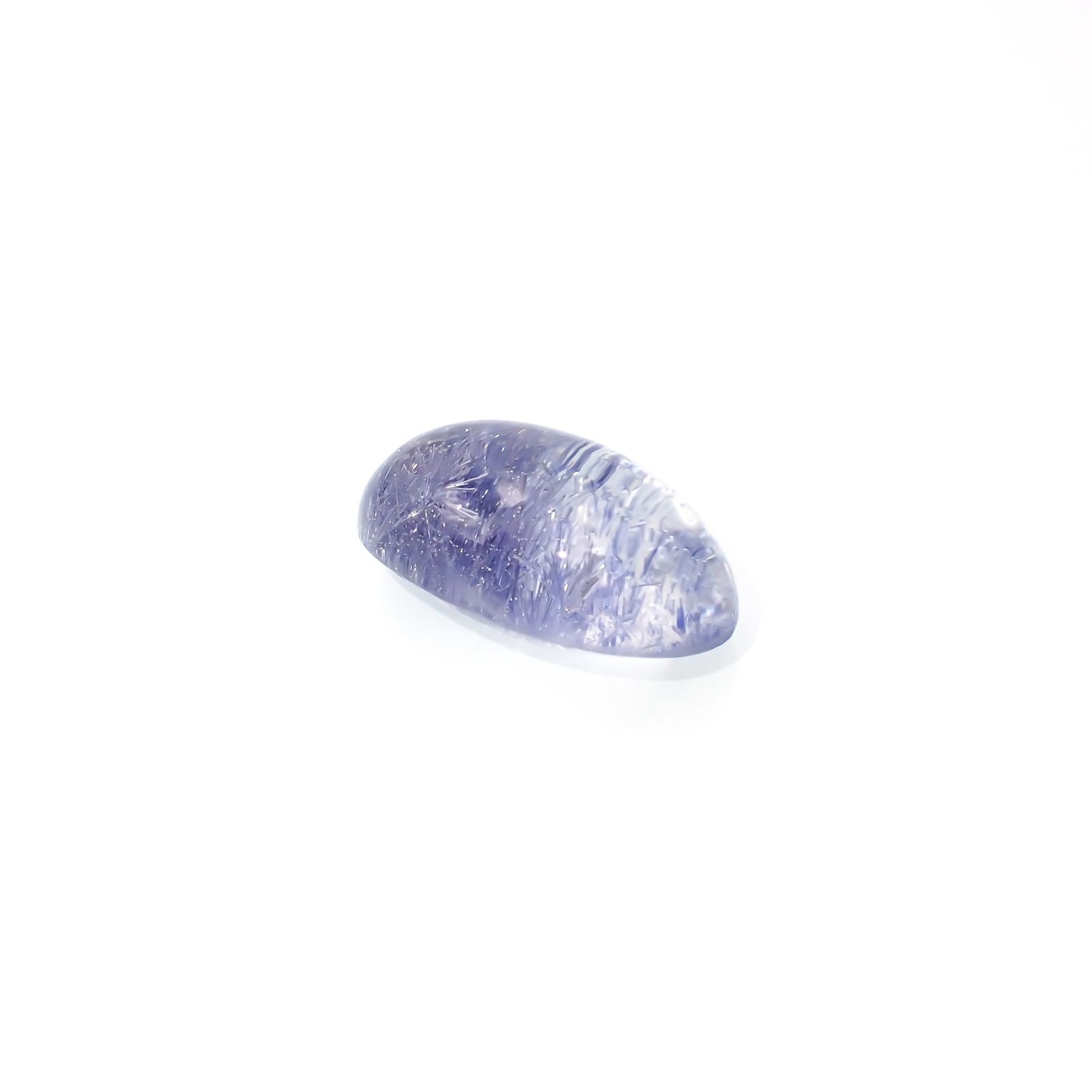 デュモルチェライトインクォーツ ブラジル産 16.97ct[231023815]20.6x12.9mm前後