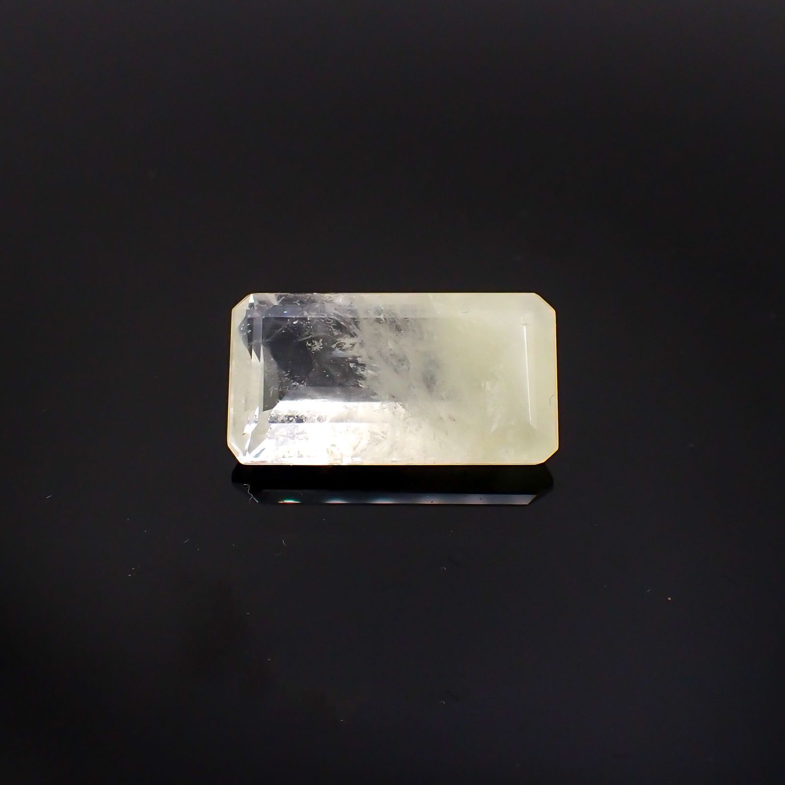 サルファーインクォーツ ブラジル産 14.96ct[231124314]22.3x12mm前後