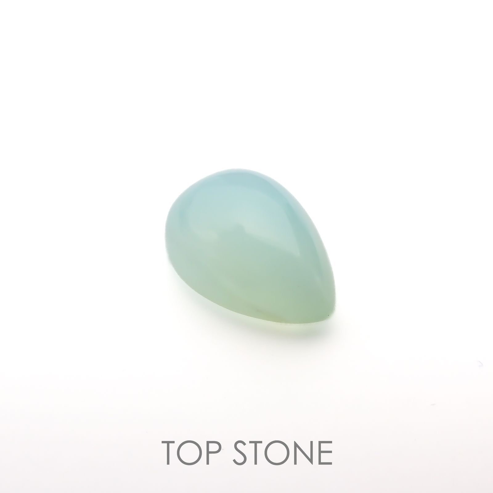 ブルーオパール(宝石名ブルー・コモン オパール)ペルー産 5.129ct ソ付(彩珠)[220817310]14.7x10mm前後