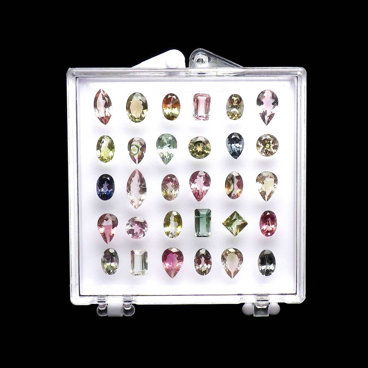 Gravity Free-ジェムピタ- 5個セット（白） 6.0x5.5cm（内寸：5.1x5.1cm)