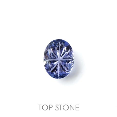 ◇甲州貴石切子Plus Three◇タンザナイト カード付き(宝石名タンザナイト)タンザニア産 1.708ct ソ付(彩珠)[220817422]9x7mm前後