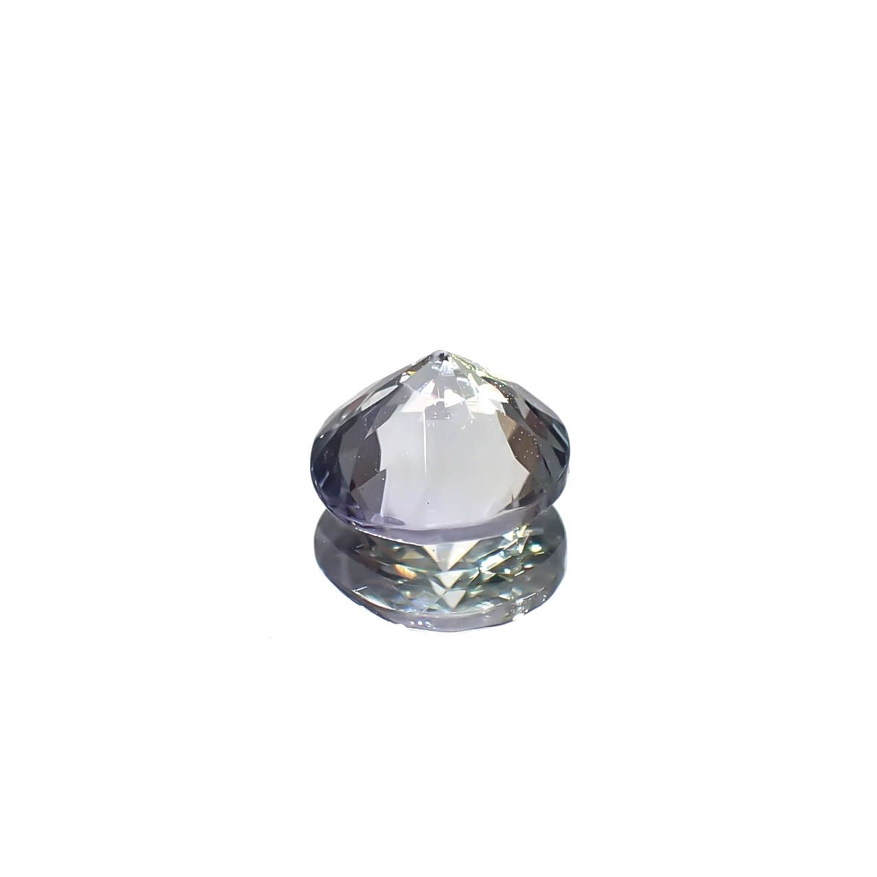 バイカラータンザナイト(宝石名ゾイサイト)タンザニア産 0.49ct 識別済[240828609]5x5mm前後