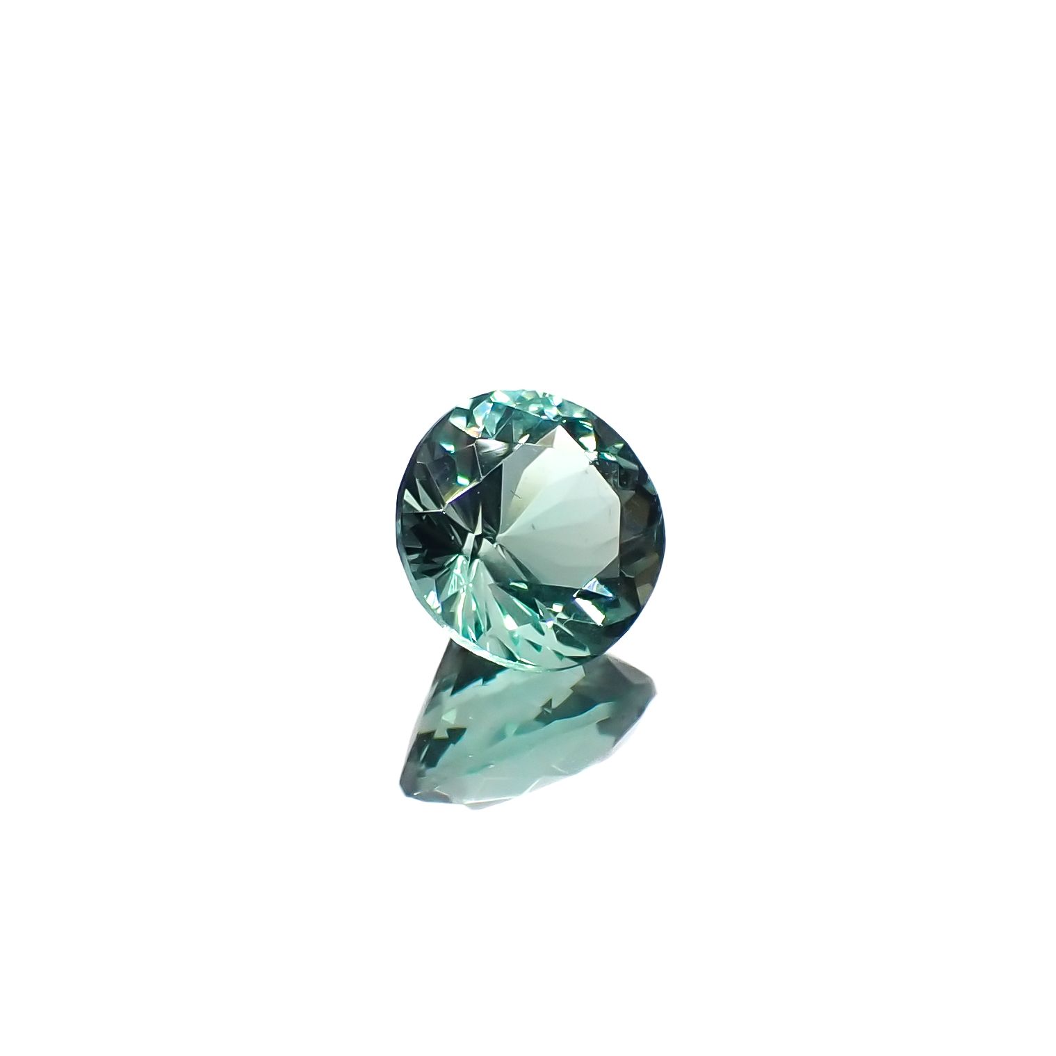 フローライト フルオレッセンス イギリス・ダイアナマリア鉱山産 1.12ct[240527699]6.4x6.3mm前後