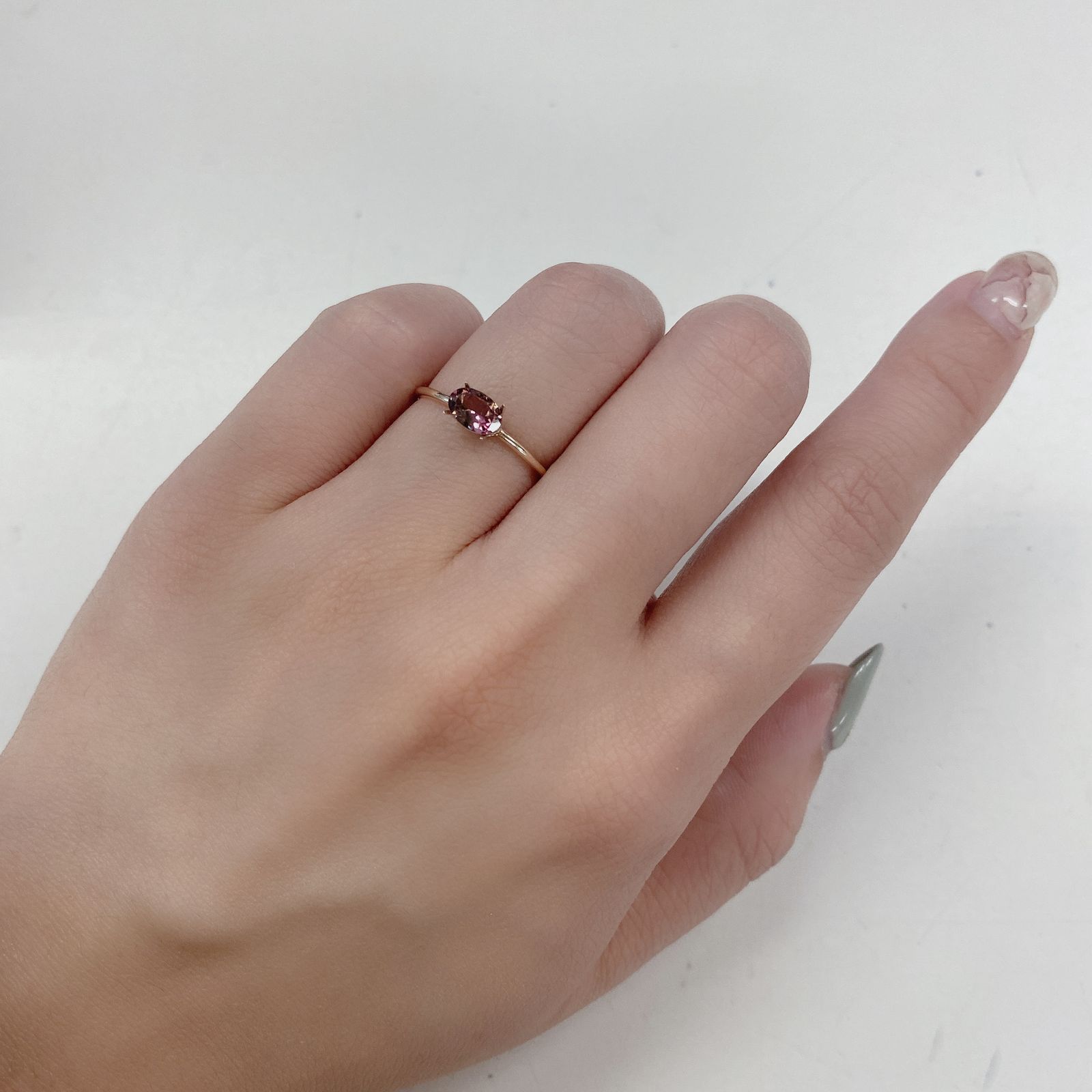 バイカラートルマリン ブラジル・アフリカ産 ルース 0.5ct[210410454]6.1×4.2mm前後