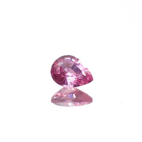 ネオンピンクサファイア スリランカ産 0.17ct[240226302]3.7x2.9mm前後