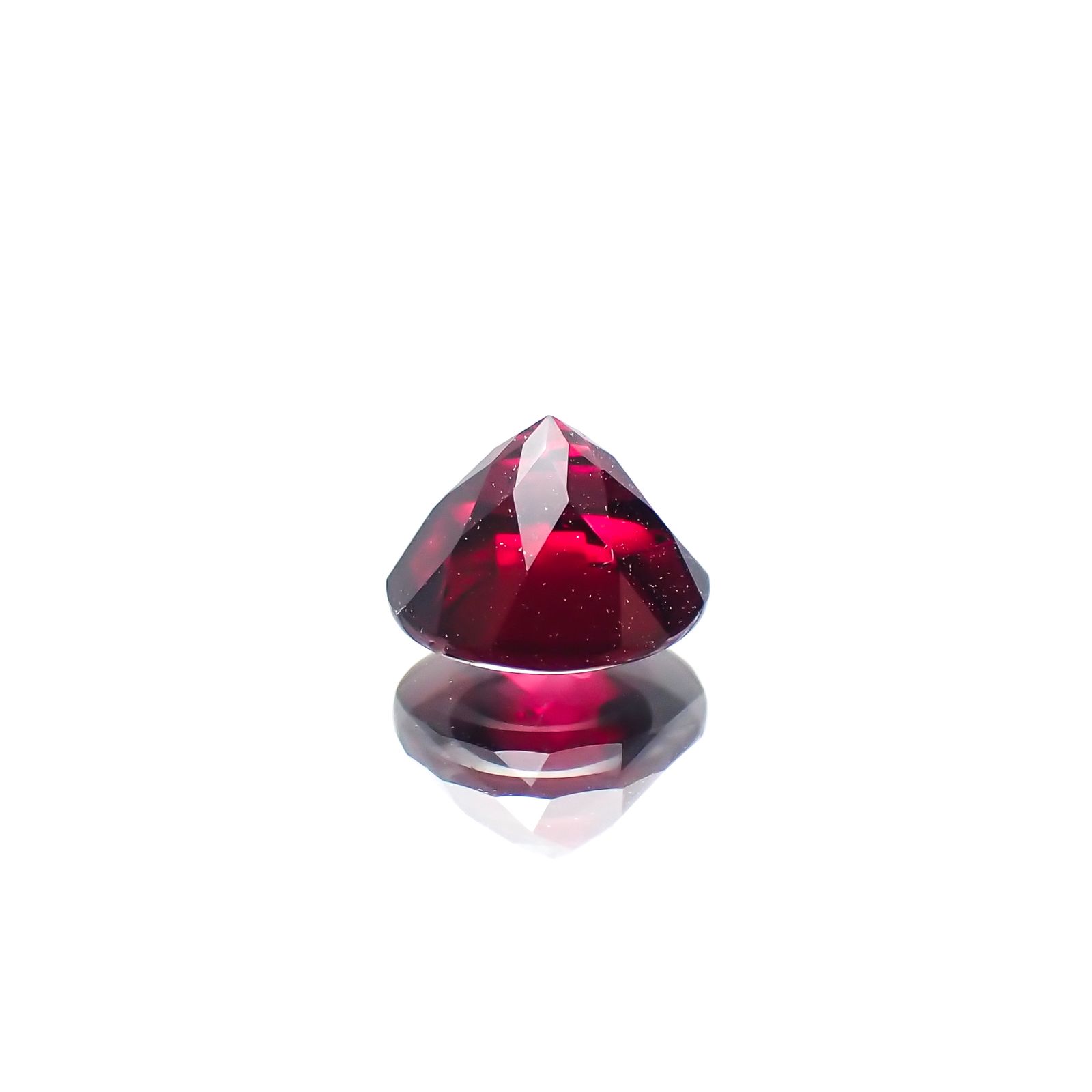 ◇バフカット◇アントヒルガーネット(クロムパイロープガーネット) アメリカ・アリゾナ州産 0.85ct[231224540]5.7x5.7mm前後