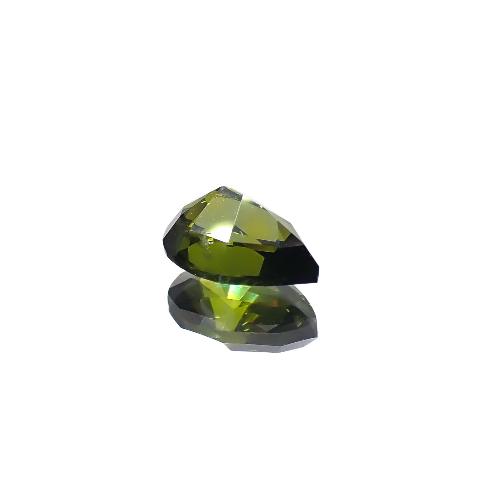 グリーンジルコン スリランカ/カンボジア産 0.97ct[240929090]7.2x4.9mm前後