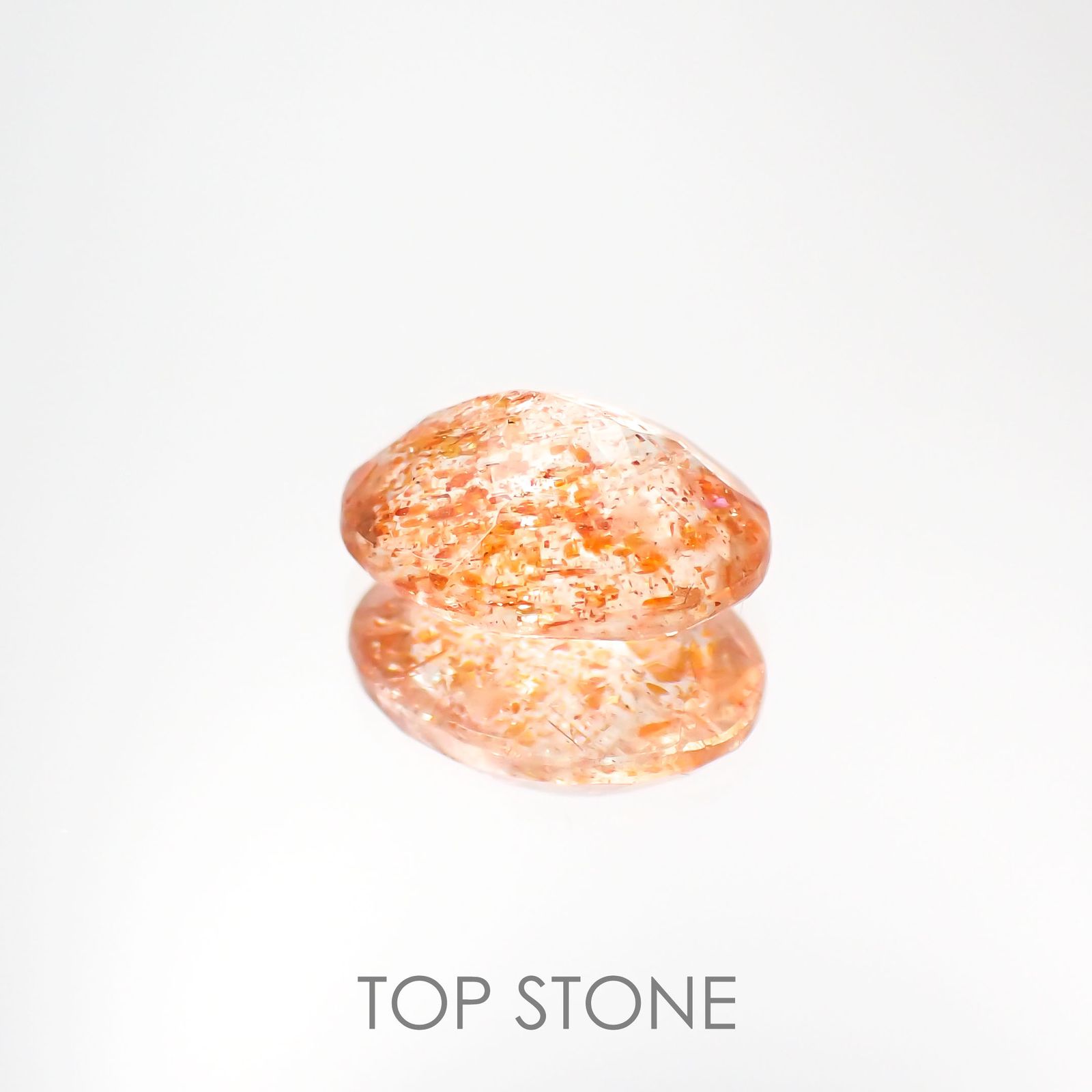 イリュージョンサンストーン インド産 1.62ct[221219257]9.1x7.1mm前後