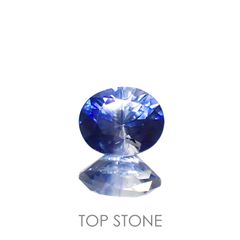 バイカラーサファイア(宝石名サファイア)スリランカ/マダガスカル産 0.64ct 識別済[220817431]5.5x4.5mm前後