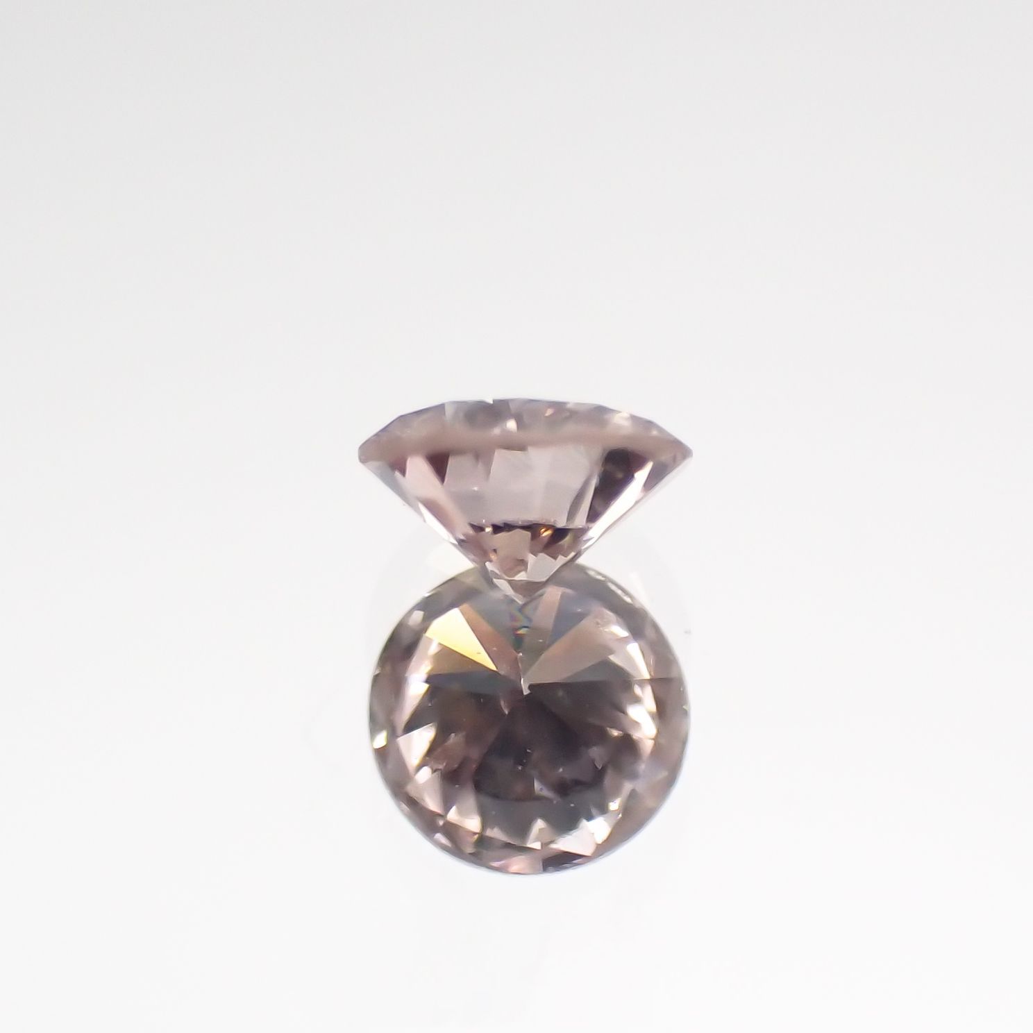 ピンクダイヤモンド(宝石名ダイヤモンド) SI-2 / LIGHT BROWN PINK 0.076ct ソ付(CGL)[210711795]2.7×2.7mm前後