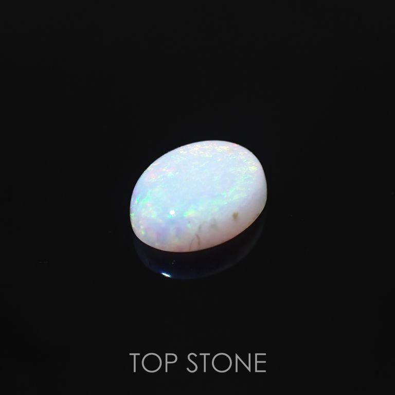 オパール(宝石名ホワイト・オパール)オーストラリア産 1.363ct ソ付[220717004]9x7.1mm前後