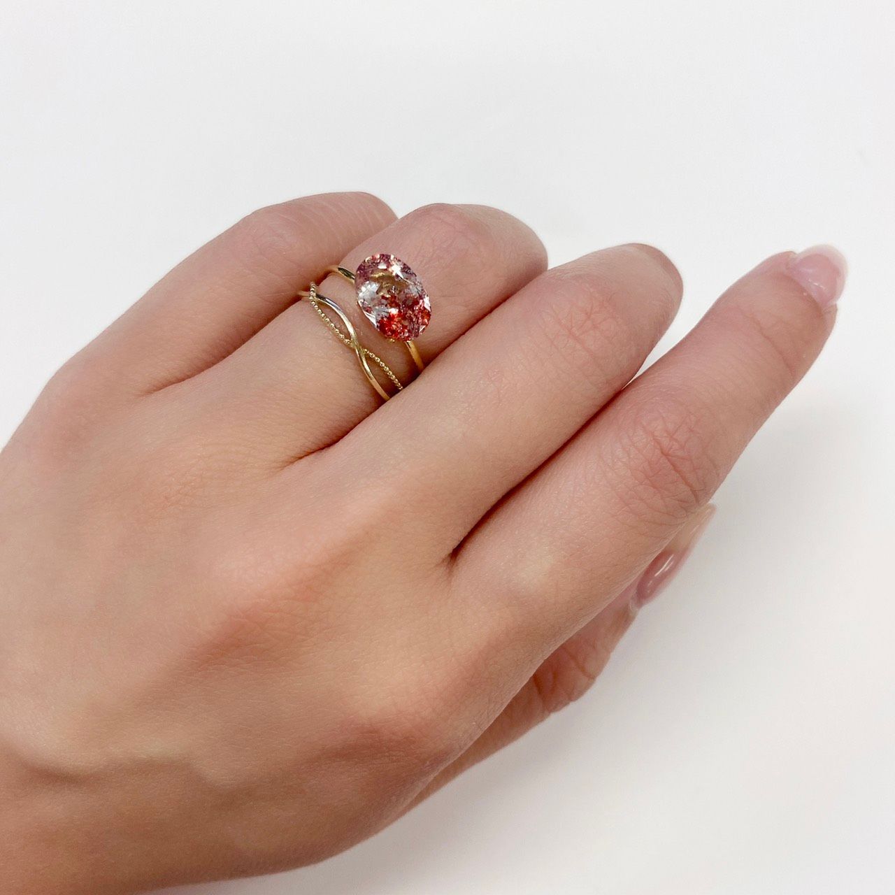 ファイヤークォーツ ナイジェリア産 ルース 1.73ct[210610716]10×7mm前後