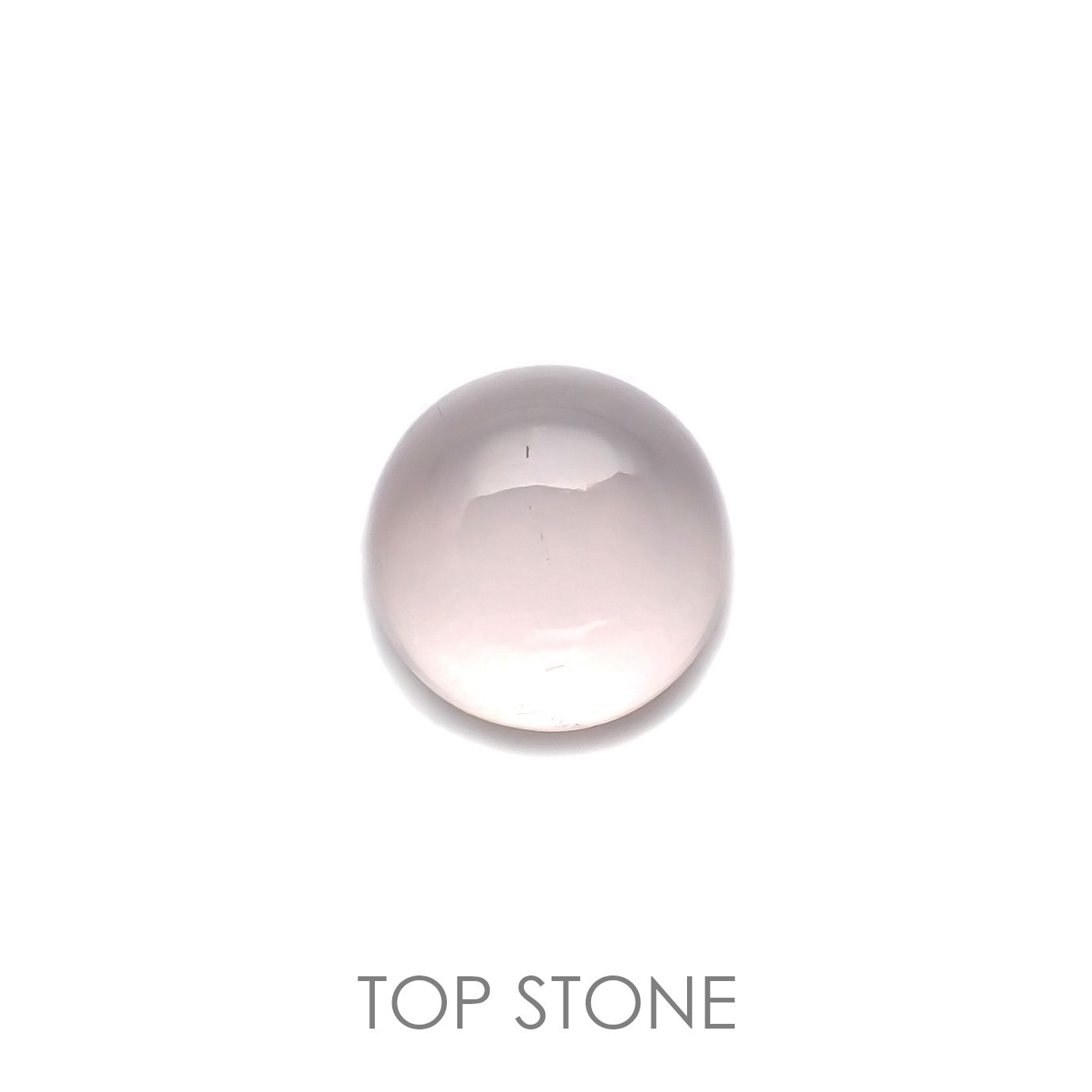 スターローズクォーツ(宝石名スター・ローズ・クォーツ) マダガスカル産 3.75ct 識別済[201912815]10.1×10.1mm前後