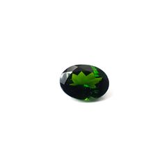 クロムダイオプサイド(宝石名クロム・ダイオプサイド)ロシア産 識別済 0.81ct / 6.9x5.1mm前後 [260432094]