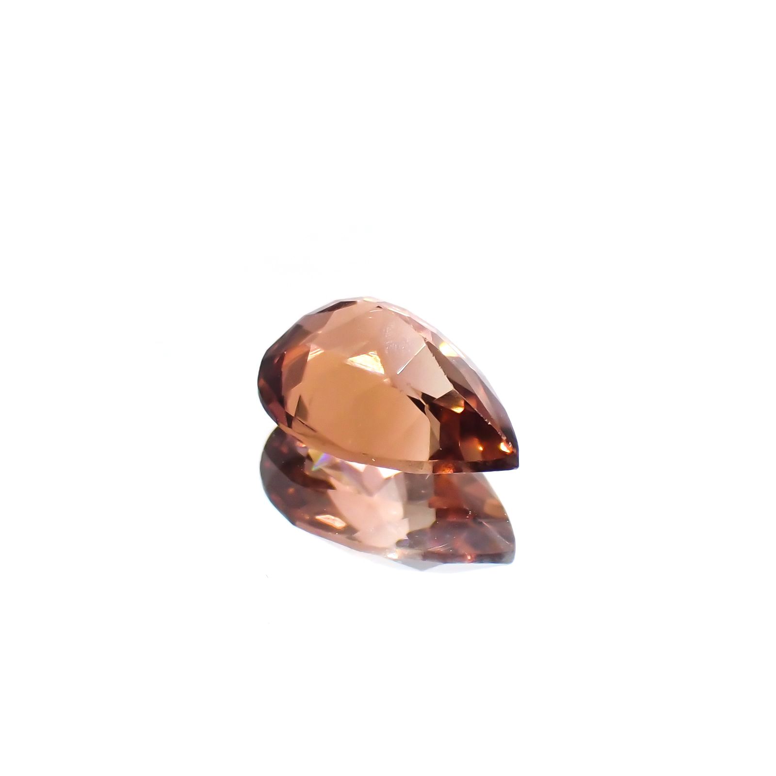 バイカラートルマリン(宝石名トルマリン)コンゴ産 1.26ct 識別済[250114996]9x6.1mm前後