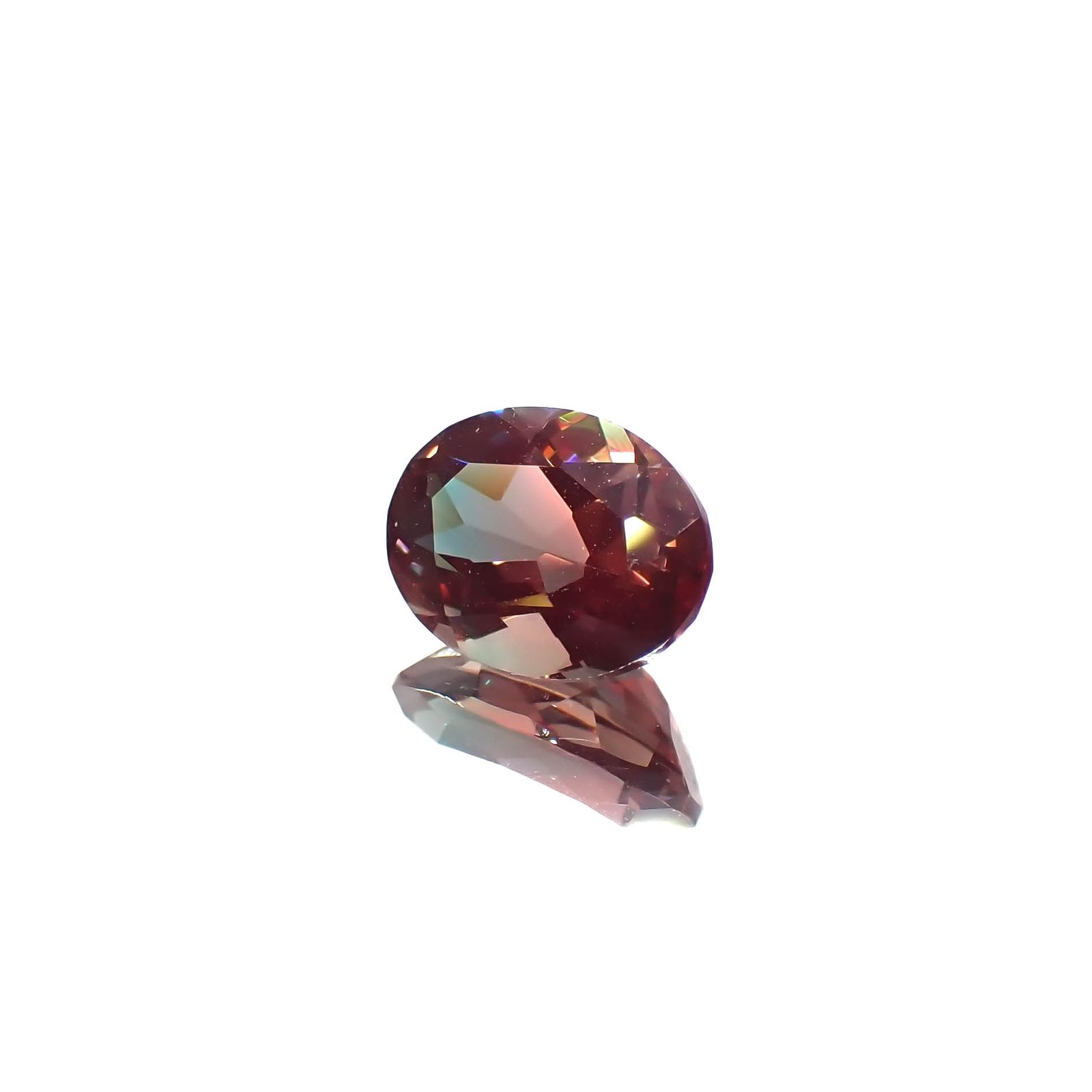 バイカラーアンデシン モンゴル産 1.10ct[230421496]8x6mm前後