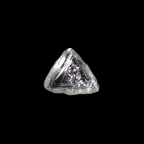 マクルダイヤモンド(宝石名ダイアモンド)カナダ産 原石 0.44ct 識別済[220115338]4.7x5.4mm前後