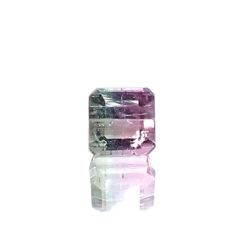 バイカラートルマリン アフガニスタン産 0.68ct [250730929]4.4x4.4mm前後