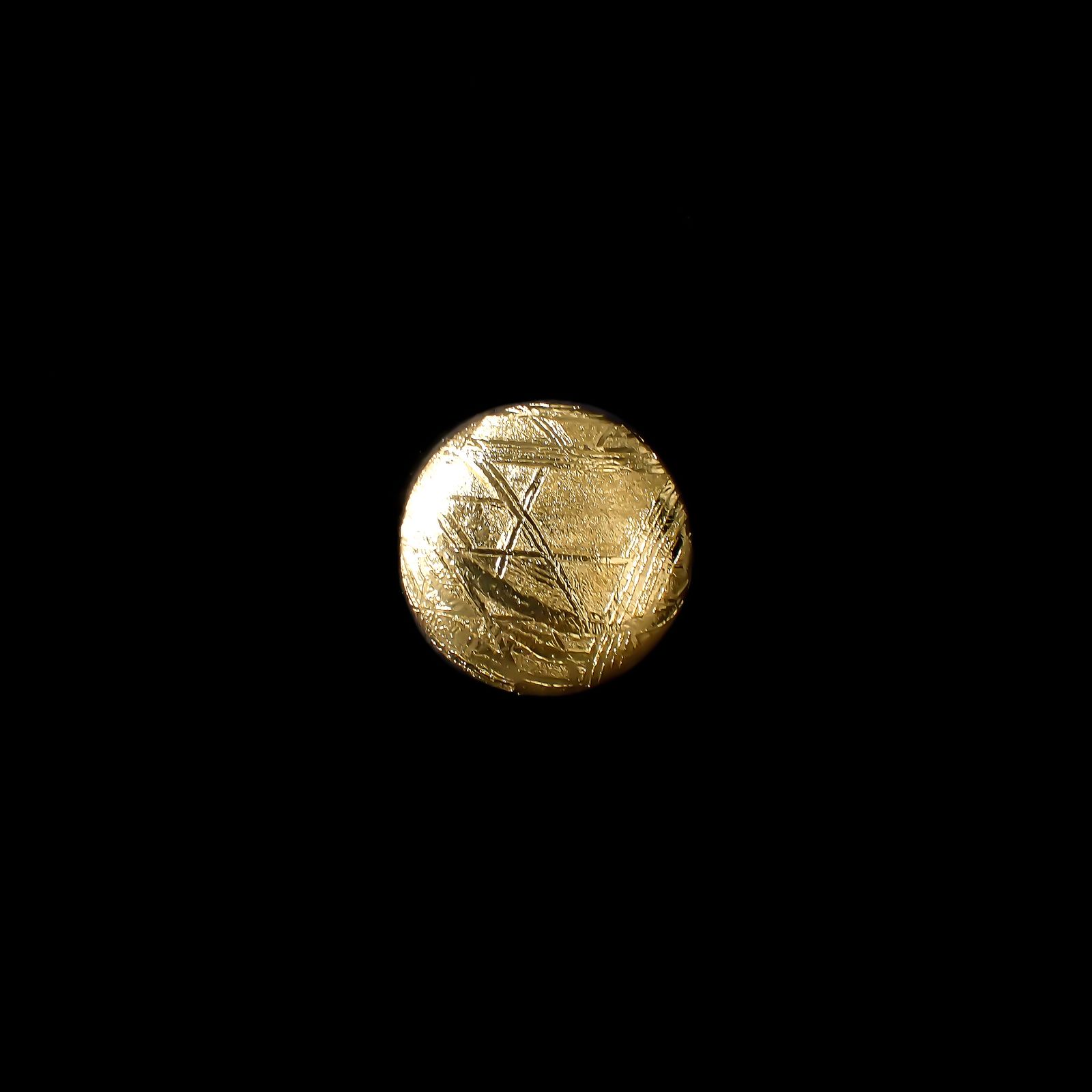 ムオニナルスタ隕石 発見地:スウェーデン 14.70ct[240125807]14.9x14.8mm前後