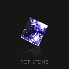 ◇プリンセスカット◇アイオライトサンストーン インド・ブラジル産 ルース 0.42ct[20128414]4.7×4.7mm前後