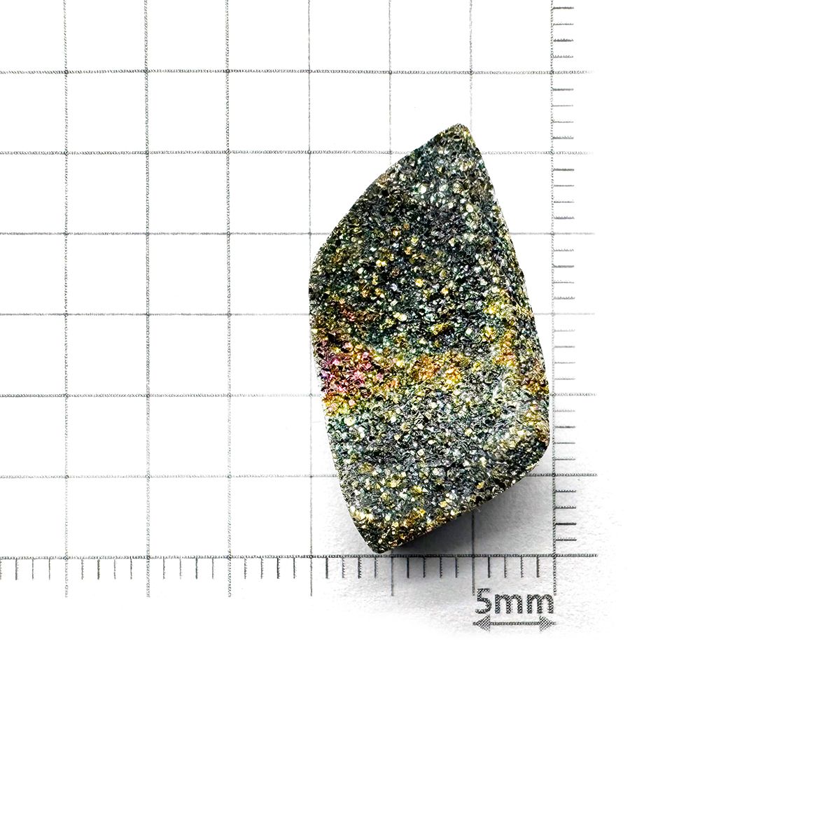 ◇フリーフォーム◇レインボーパイライト 原石 ロシア産 14.79ct[240527472]25x13.2mm前後