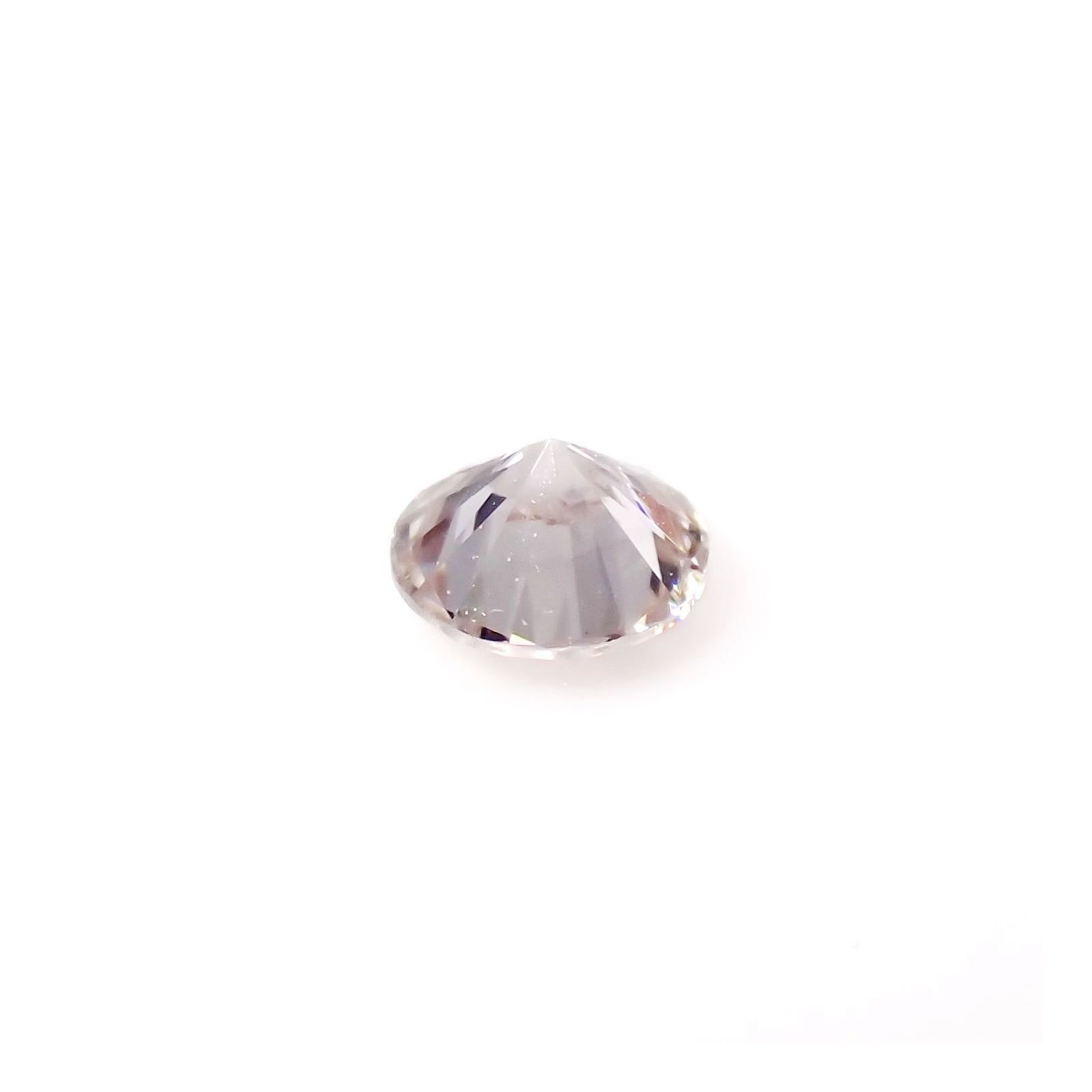 ピンクダイヤモンド(宝石名ダイアモンド SI-2/VERY LIGHT BROWNISH PINK) 0.069ct ソ付(CGL)[230120137]2.56x2.59mm前後