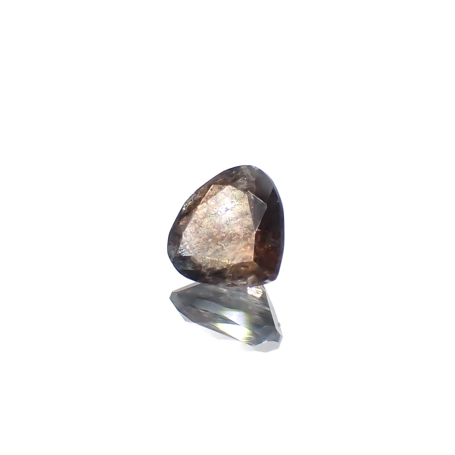 アベンチュリンアクアマリン ナイジェリア産 0.92ct[240226027]6.8x6.4mm前後