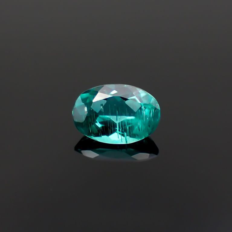 パライバトルマリン(宝石名トルマリン/別名パライバ・トルマリン)ブラジル・パライバ州バターリャ鉱山産 0.33ct GIA鑑付[221018799]5.4x3.7mm前後