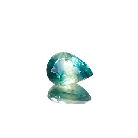 バイカラーカイヤナイト(宝石名カイヤナイト)ネパール産 1.99ct 識別済[240326692]8.8x6.8mm前後