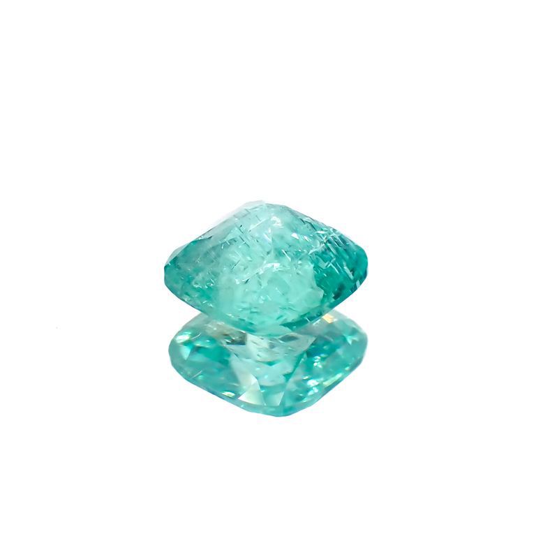 パライバトルマリン(宝石名トルマリン/別名パライバ・トルマリン)ブラジル・キントス鉱山産 0.289ct ソ付(宝貴協)[221018744]4.1x4.1mm前後
