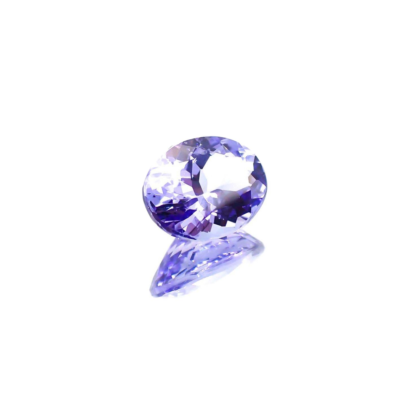 タンザナイト(宝石名タンザナイト)タンザニア産 識別済 1.75ct / 8.5x6.7mm前後 [230723010]
