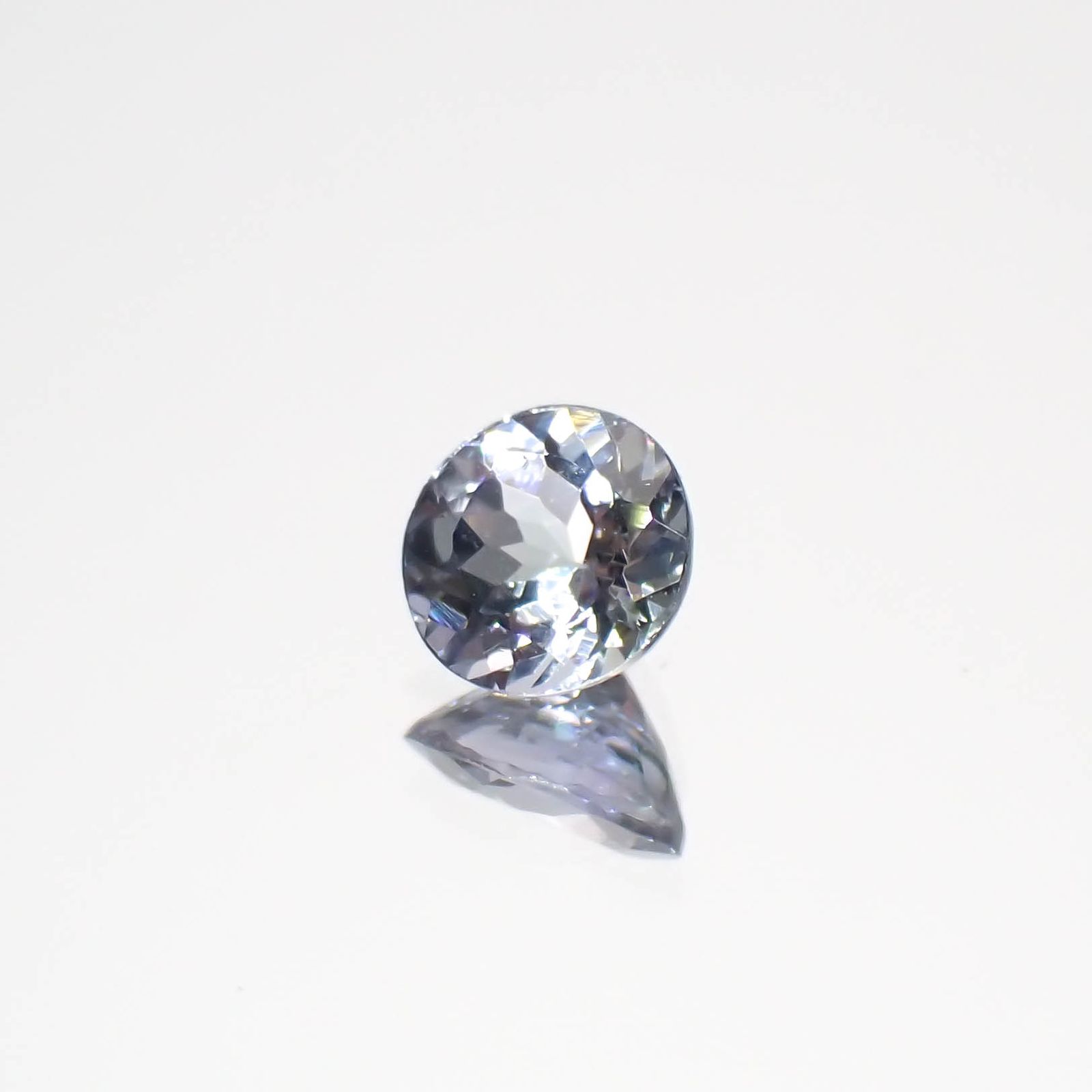 バイカラータンザナイト(宝石名ゾイサイト)タンザニア産 0.44ct 識別済[230421804]4.9x4.8mm前後