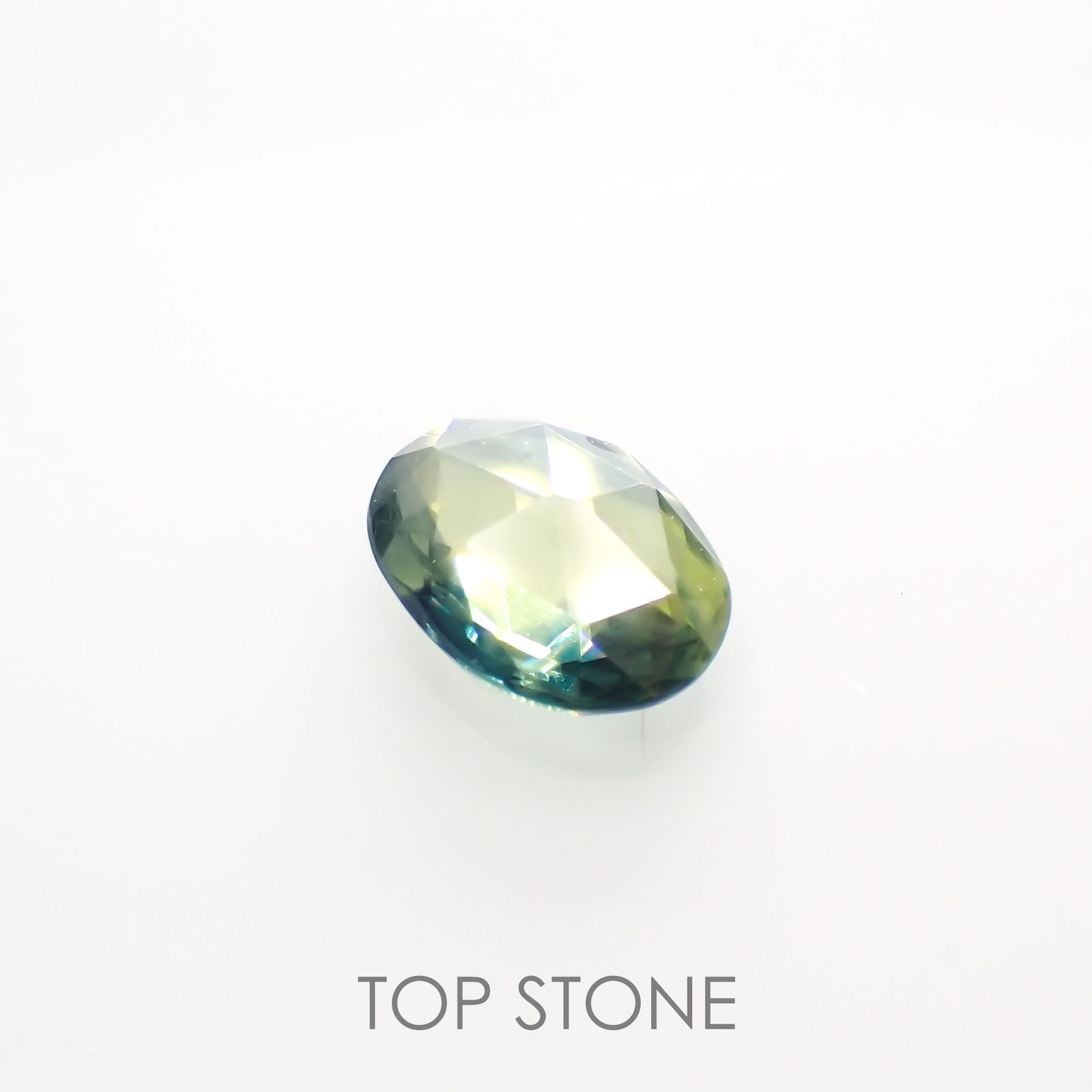 ◇ローズカット◇パーティカラーサファイア(宝石名パーティカラード・サファイア) マダガスカル産 1.02ct 識別済[210913203]7.7×5.6mm前後
