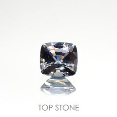 プラチナスピネル(宝石名スピネル) ビルマ産 0.695ct ソ付(彩珠)[210912848]5.1×4.8mm前後