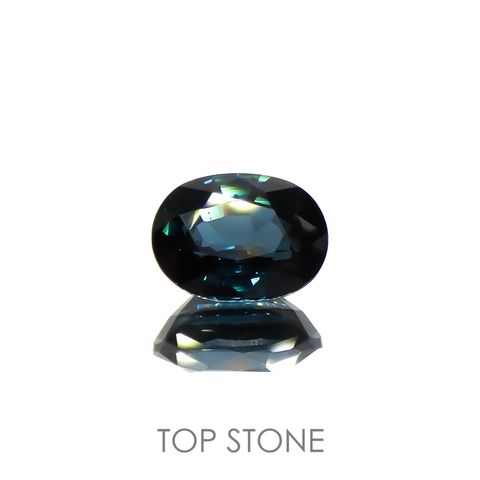 ブルースピネル(宝石名ブルー・スピネル)スリランカ産 1.312ct ソ付(日独)[220817491]7.33x5.53mm前後