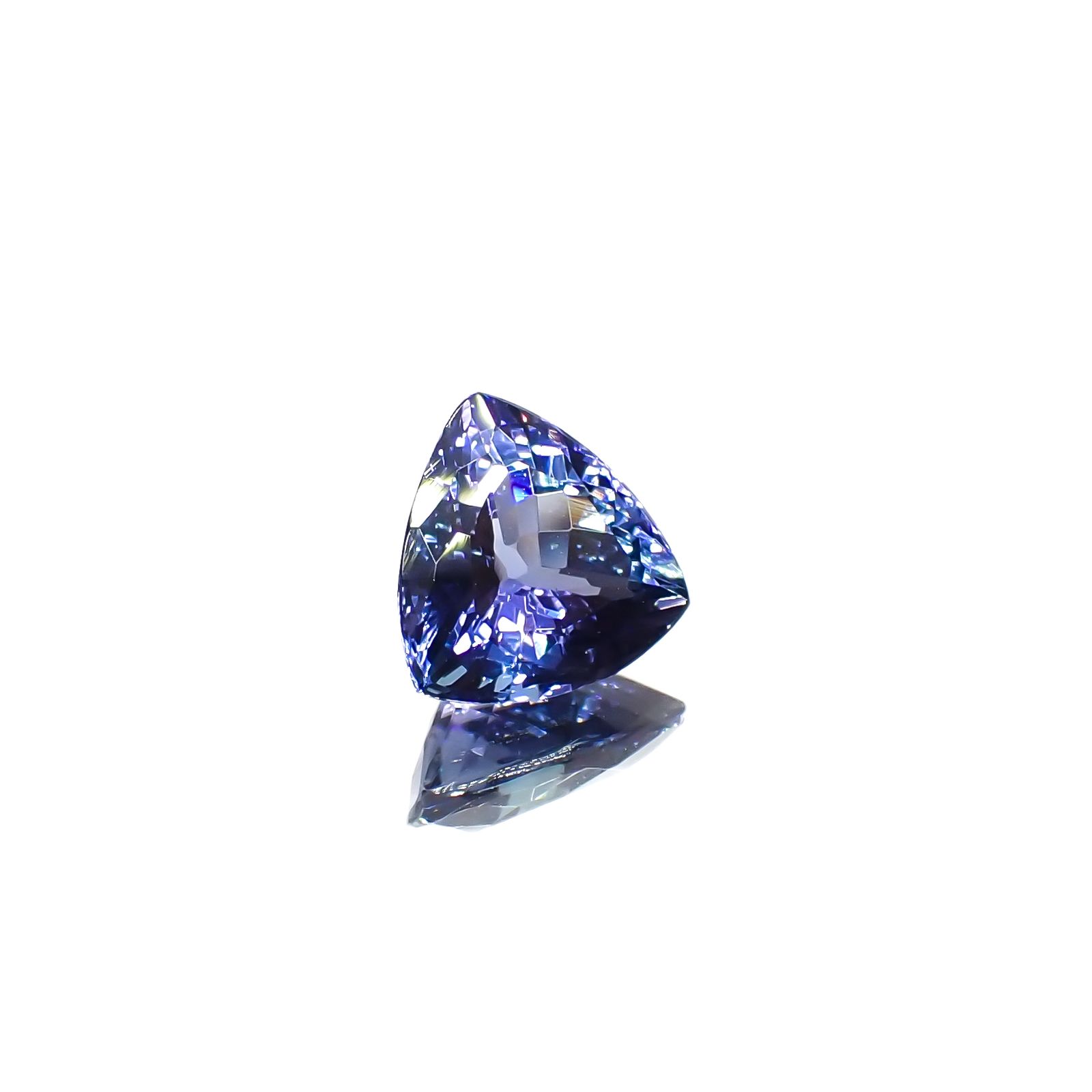 バイカラータンザナイト(宝石名タンザナイト)タンザニア産 1.68ct 識別済[231224810]7.8x7.7mm前後