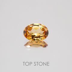 インペリアルガーネット(ヘソナイト)(宝石名ガーネット) スリランカ産 0.71ct 識別済[20128788]6.8×5mm前後